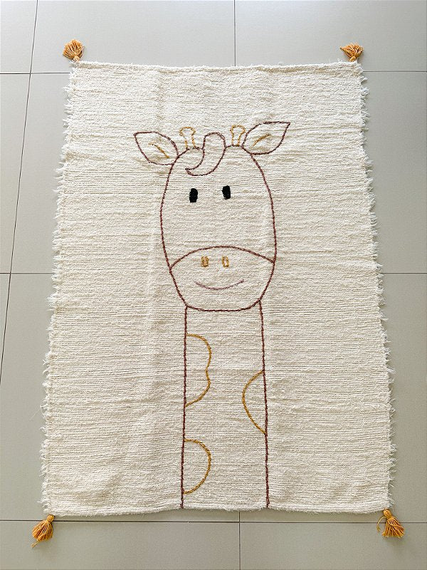 Tapete Beira Cama Infantil Girafa 1,00x1,50